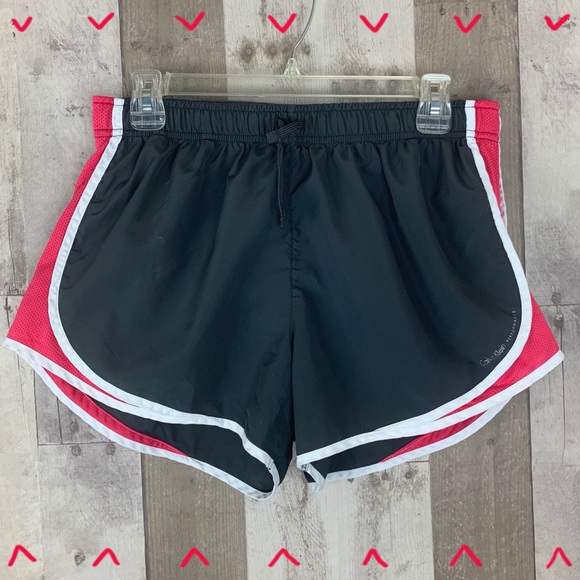 Calvin Klein Pants - Calvin Performance charcoal Gray & pink shorts M